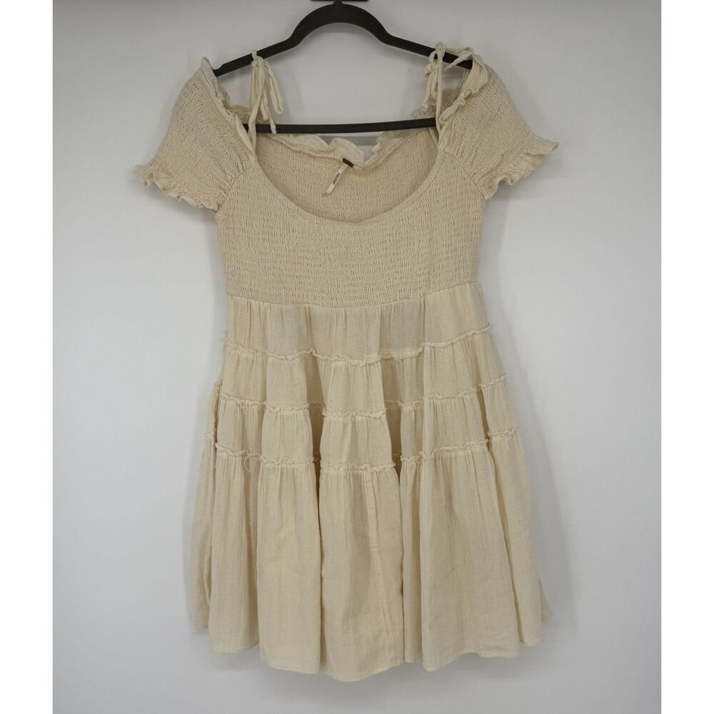 Free People Boho Cream Dress Size M
